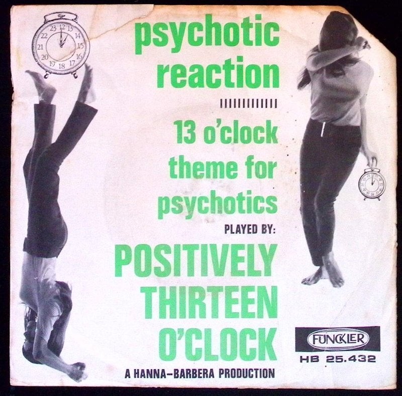 Positively Thirteen O'Clock –Psychotic Reaction Funckler  45, Gebruikt, 7 inch, Ophalen of Verzenden, Beschermende buitenhoes