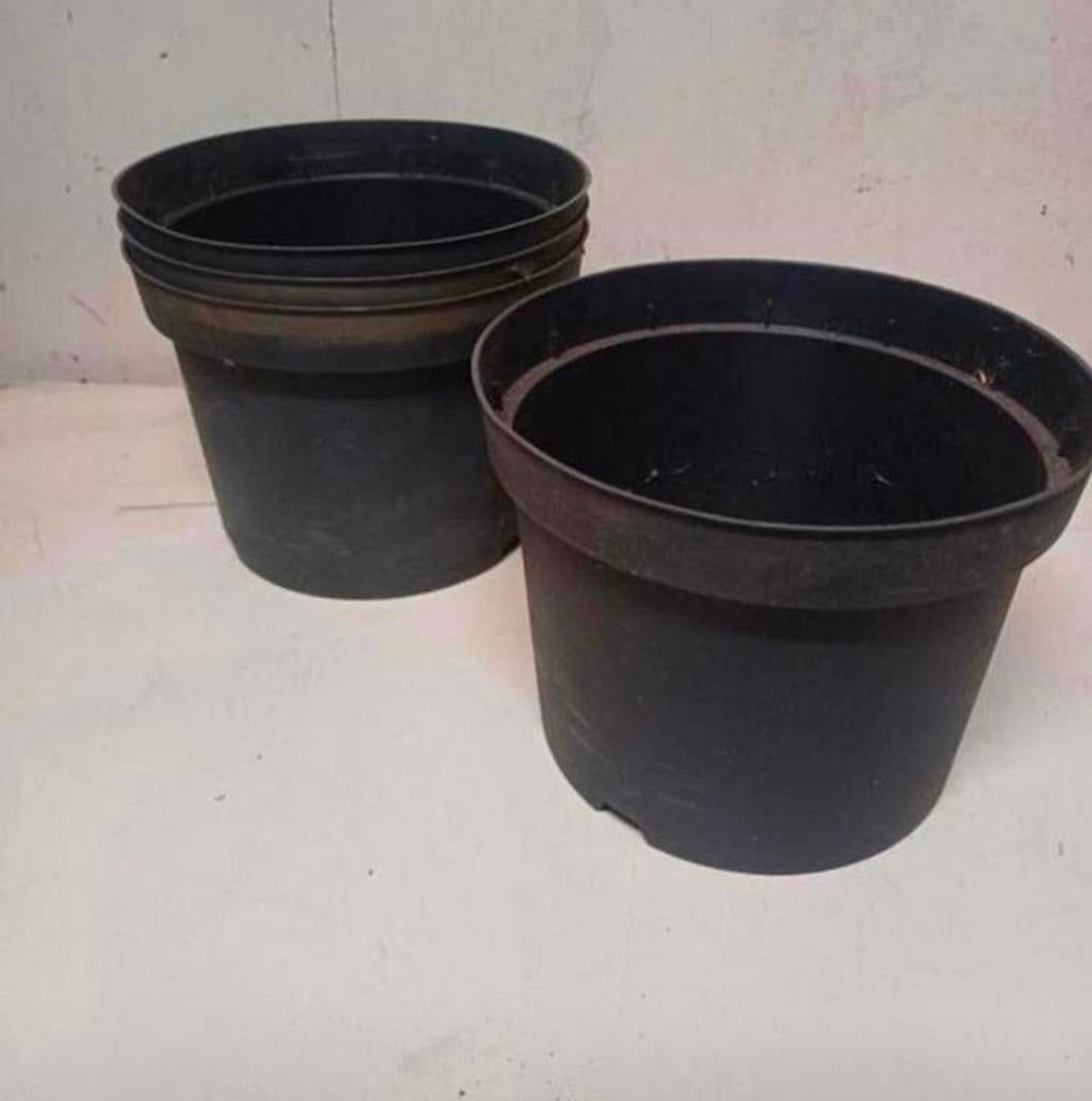 Kweekpotten plantenpotten bloempotten 5 liter, Kunststof, Gebruikt, Rond, Ophalen of Verzenden