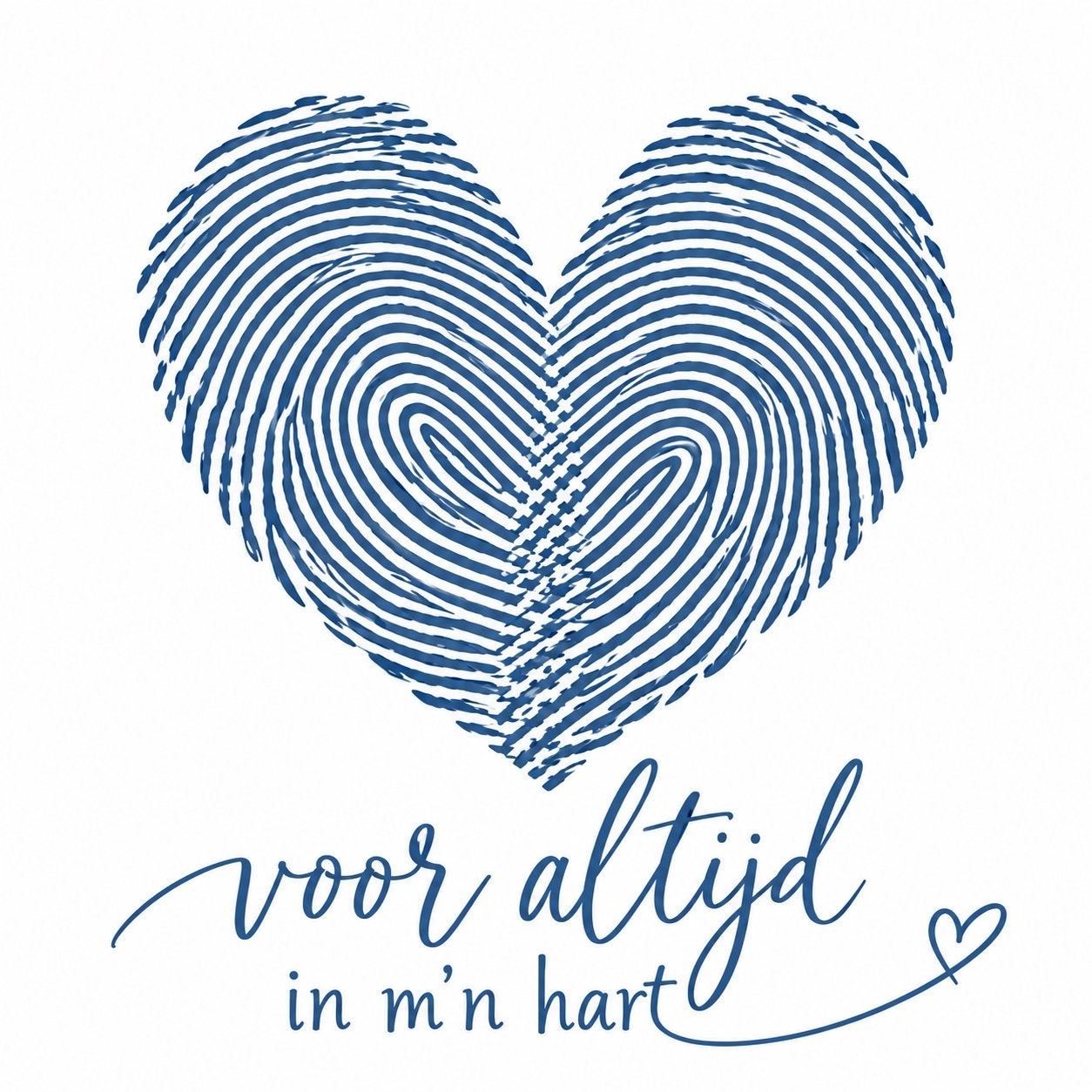 Tegeltje met gepersonaliseerde vingerafdruk, Tegeltje, Nieuw, Ophalen of Verzenden, Met afbeelding