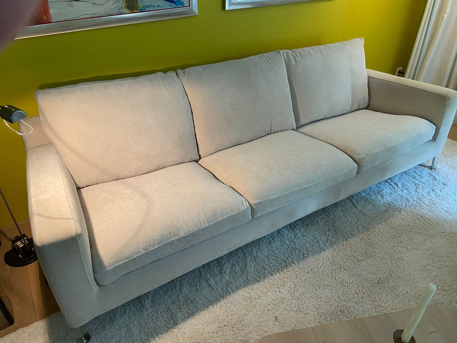 Beige italiaanse Design Bank - Maxalto Harry – 250 cm, Huis en Inrichting, Banken | Sofa's en Chaises Longues, Ophalen, Driepersoons