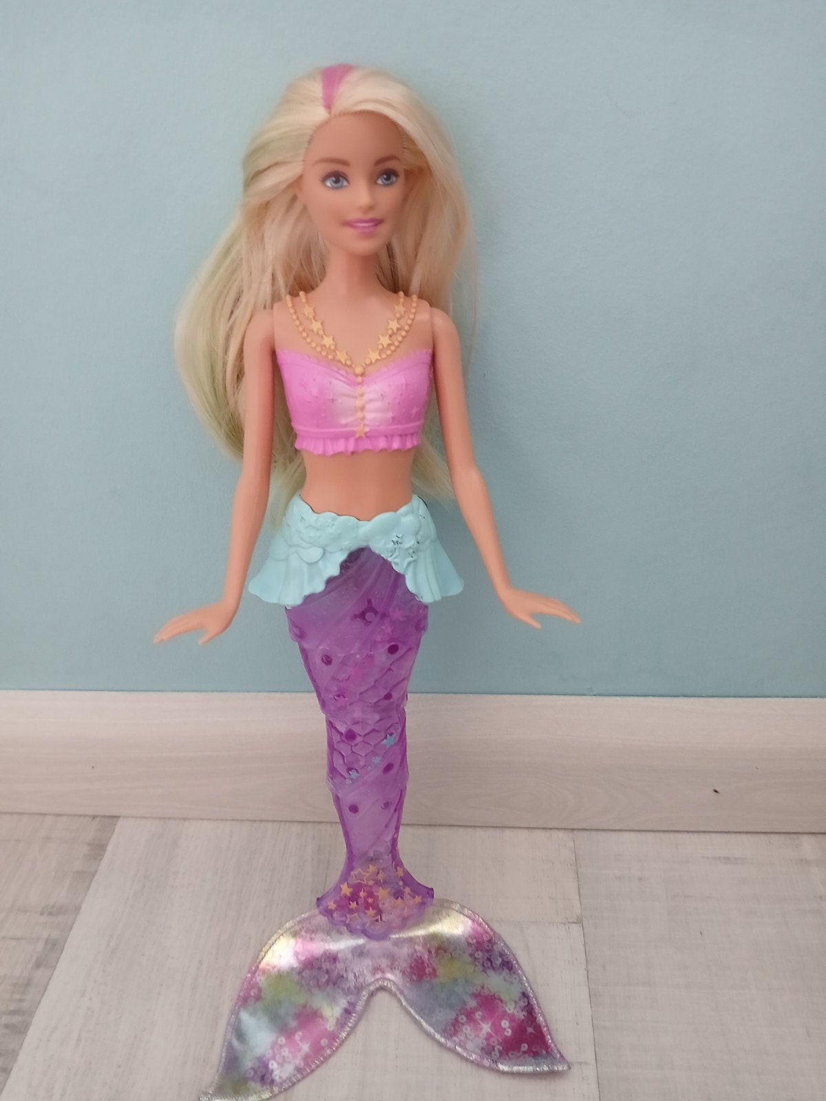 Barbie Zeemeermin met Lichtgevende Staart en Roze Streep, Ophalen, Gebruikt, Barbie