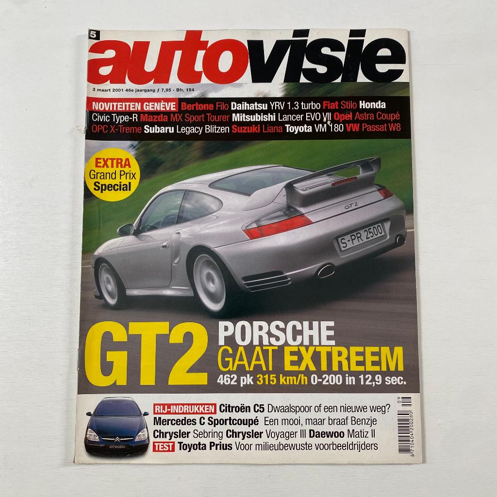Autovisie 2001 nr. 5 - Porsche 911 GT2 - Grand Prix Special, Ophalen of Verzenden, Gelezen, Porsche