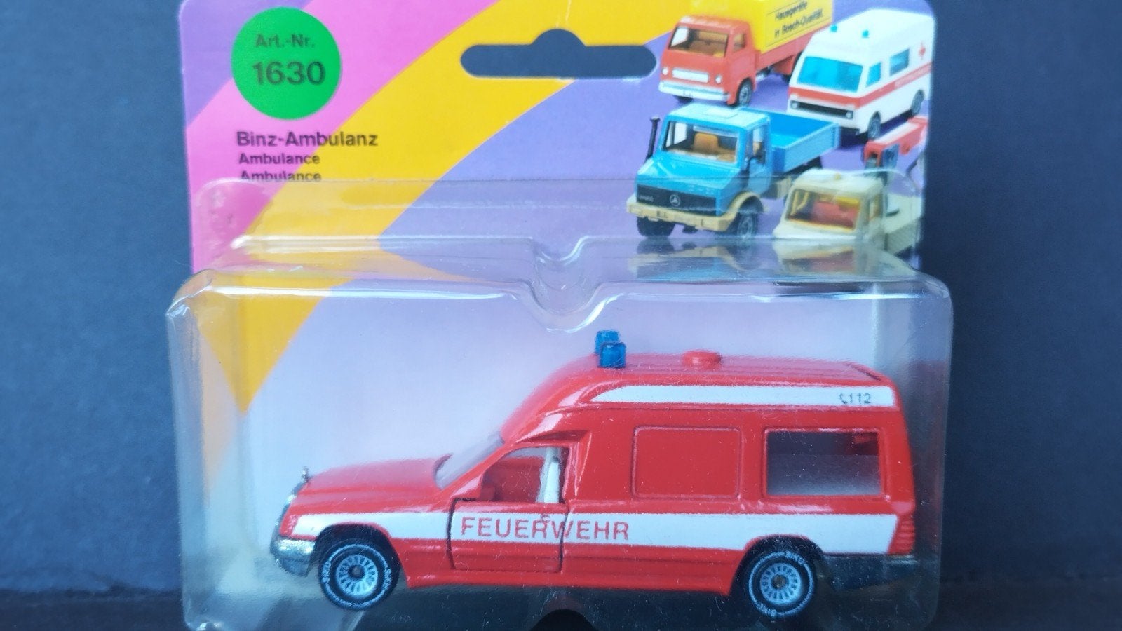 Mercedes Benz Binz ambulance Feuerwehr 1:55 Siku Pol, Auto, Verzenden, Nieuw, Sieper