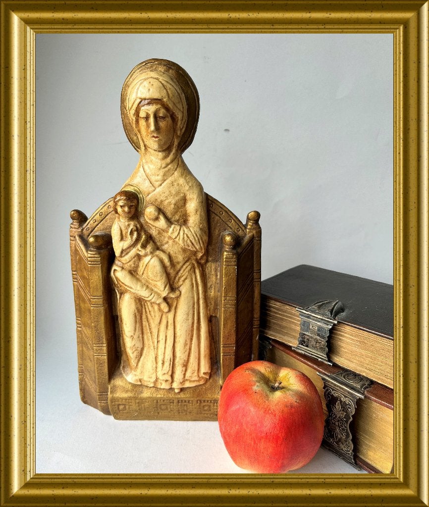 Oud gipsen Maria beeld onze lieve vrouwe van Ommel, Ophalen of Verzenden