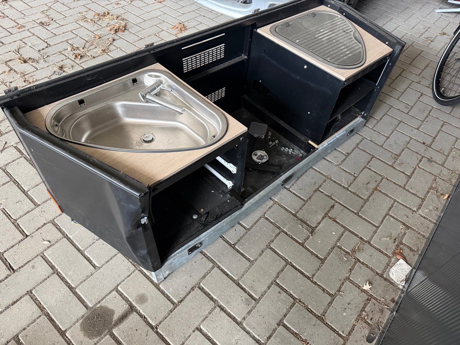Trigano vouwwagen keuken - schade, bijna compleet, Ophalen, Gebruikt