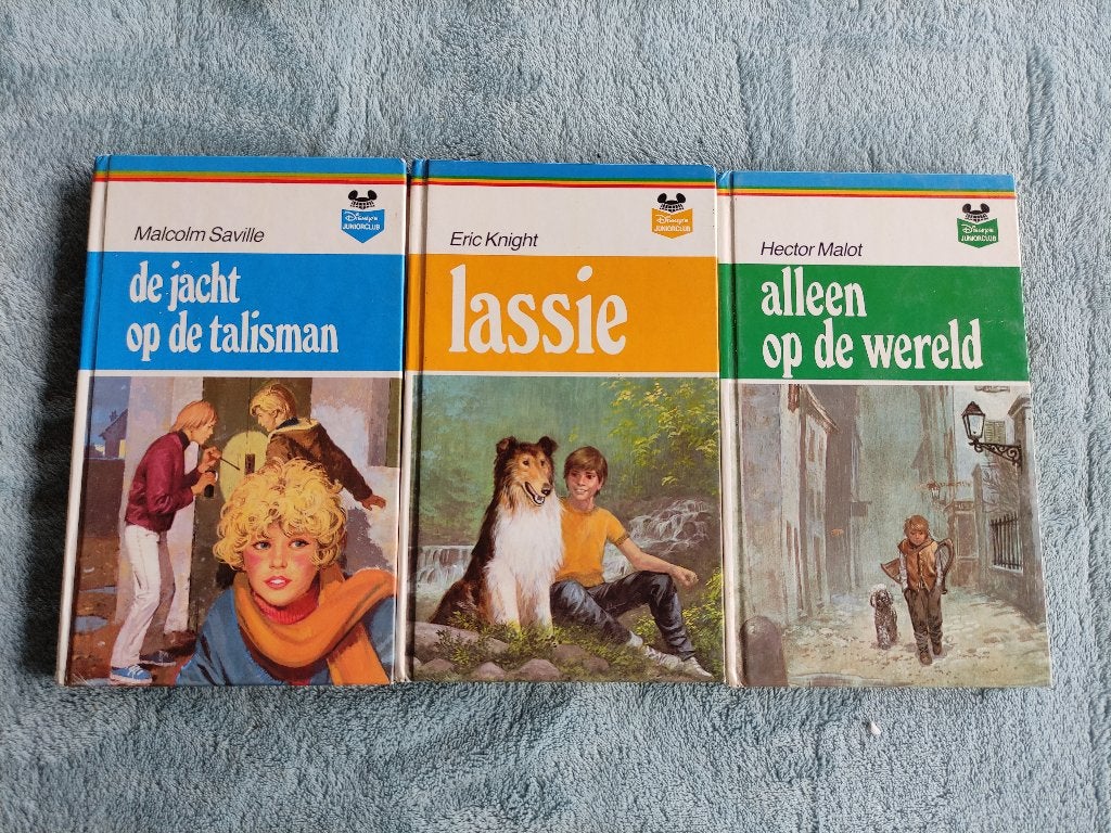 3 oude kinderboeken uit de Disney Juniorclub serie, Verzamelen, Ophalen of Verzenden, Overige figuren, Beeldje of Figuurtje