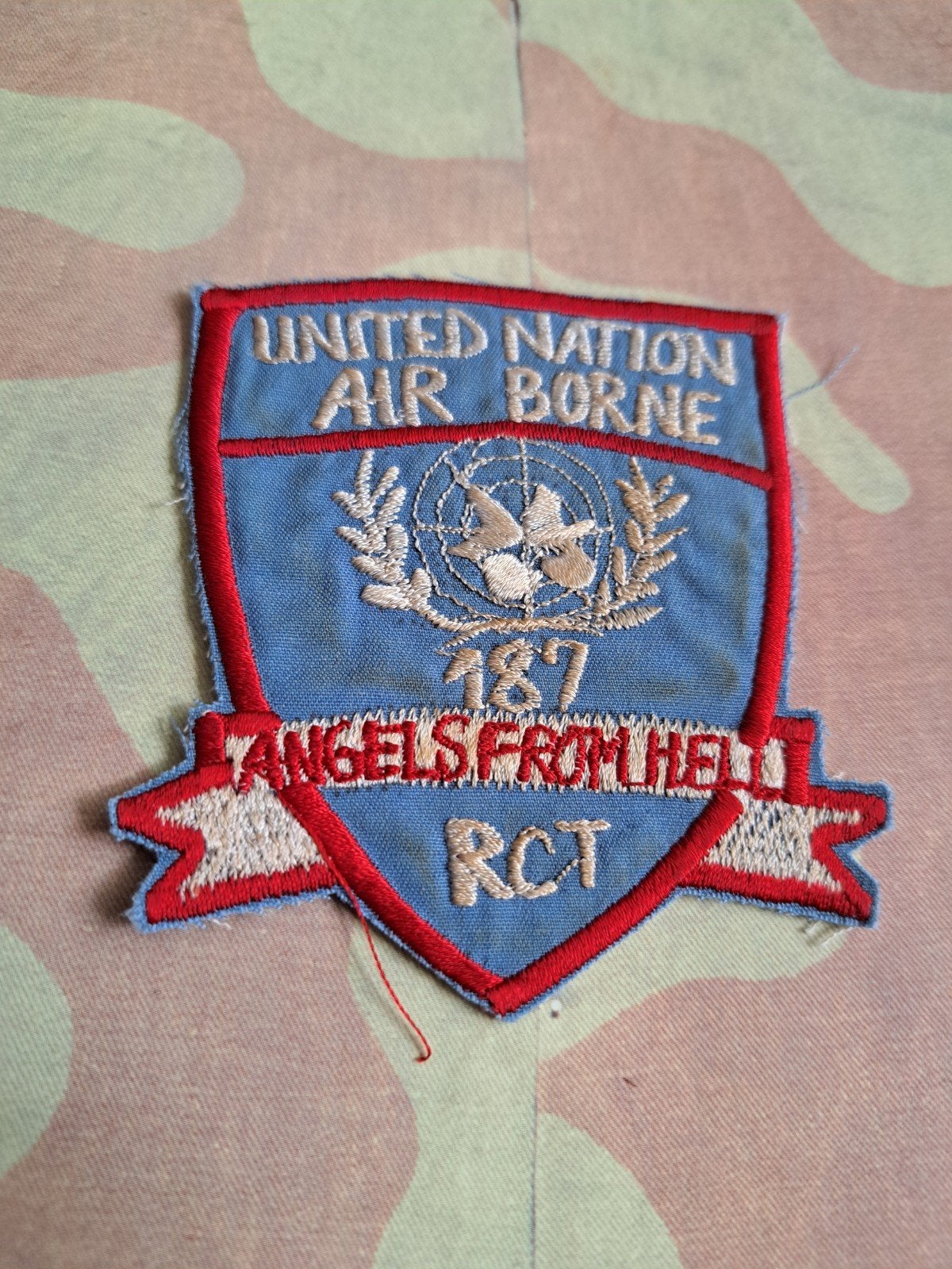 UN Korea oorlog 187th  RCT Airborne embleem, Ophalen of Verzenden, Landmacht, Amerika, Embleem of Badge