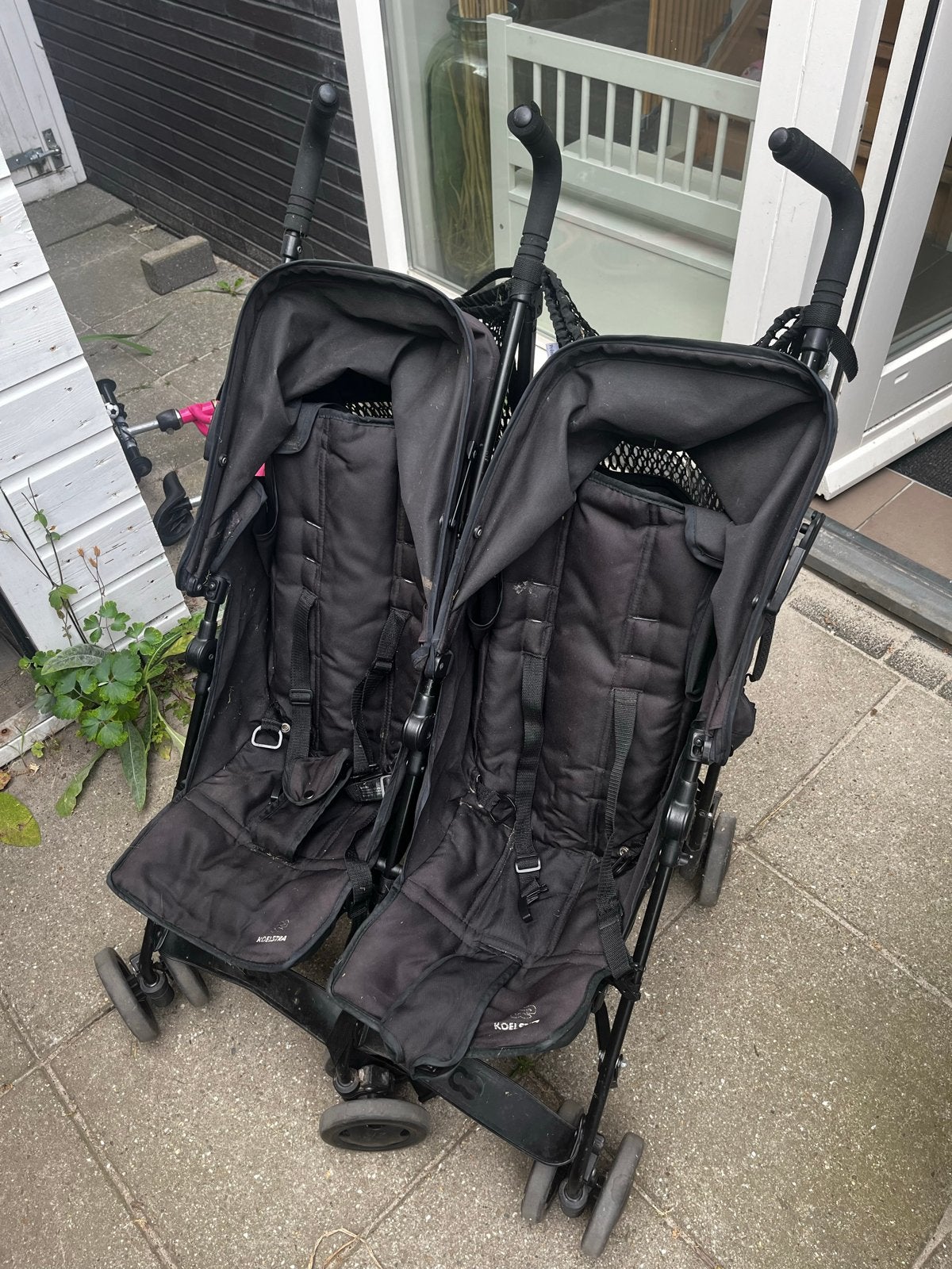 Tweepersoons kinderwagen, Gebruikt, Duowagen, Ophalen, Kinderwagen