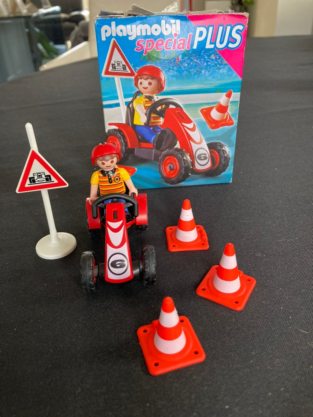 Playmobil mini kart race + ovv, Ophalen of Verzenden, Zo goed als nieuw