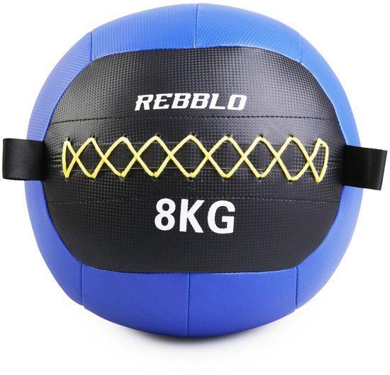REBBLO WALL BALL 8KG NIEUW, Ophalen, Nieuw, Benen, Fitnessbal