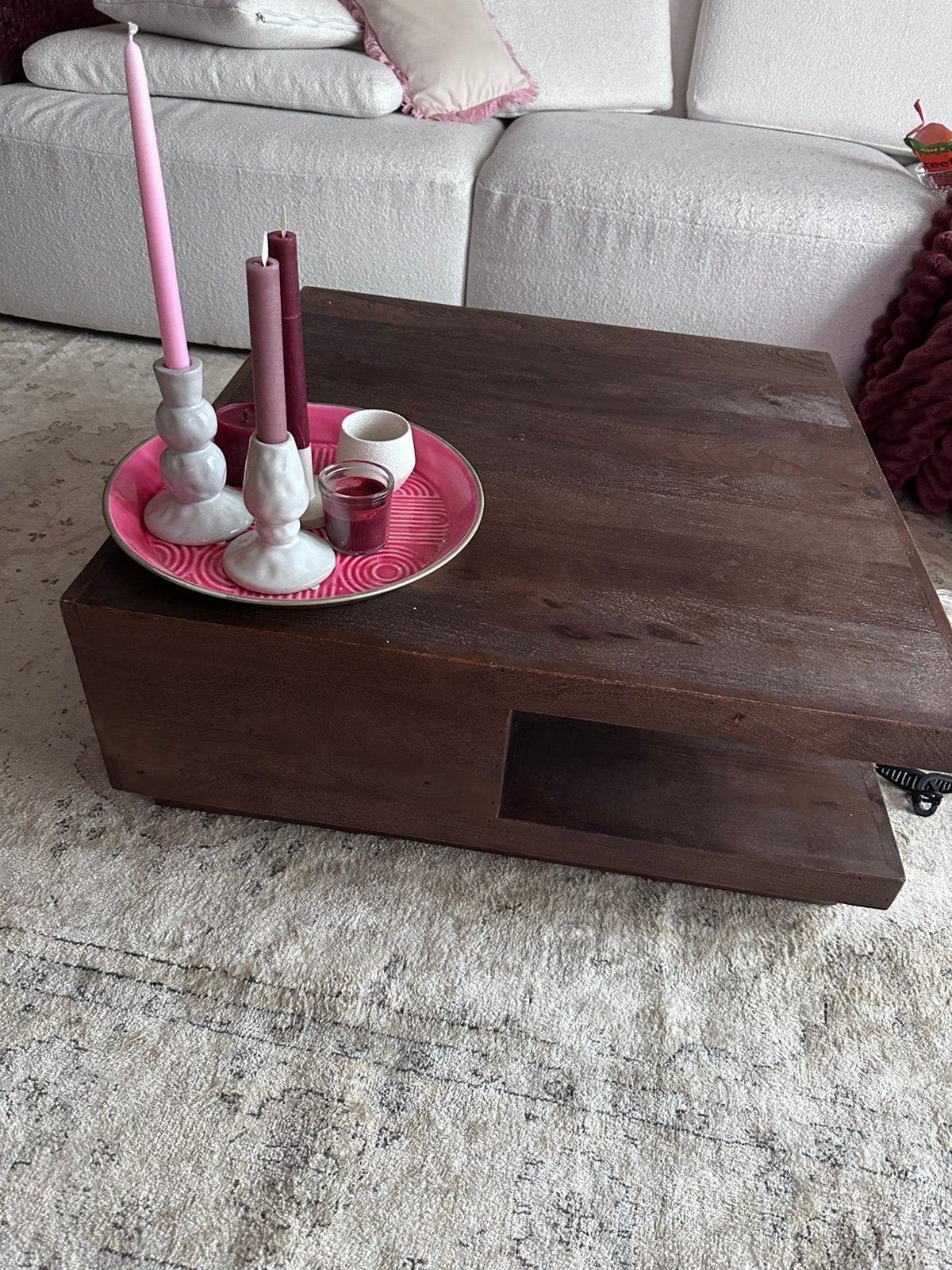 Salon tafel loods 5, Ophalen, Japandi, 50 tot 100 cm, Vierkant