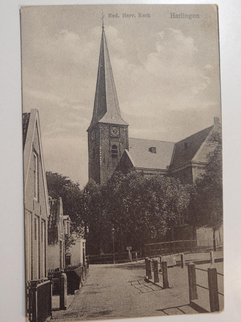 Harlingen kerk, Verzenden, 1940 tot 1960, Gelopen, Friesland