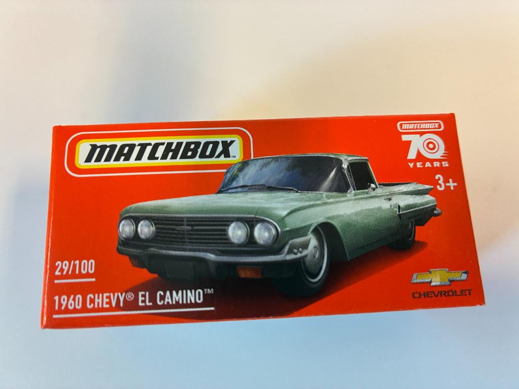 89885: Chevrolet El Camino - 1960 - Matchbox, Hobby en Vrije tijd, Modelauto's | Overige schalen, Nieuw, Auto, Ophalen of Verzenden