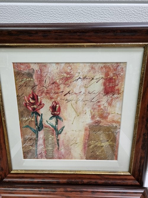 -	Schilderijen rozen hartjes twee stuks, Ophalen of Verzenden, 'T Olde Gre-j, Info@toldegrej.nl, Endepoelstraat 20f Didam