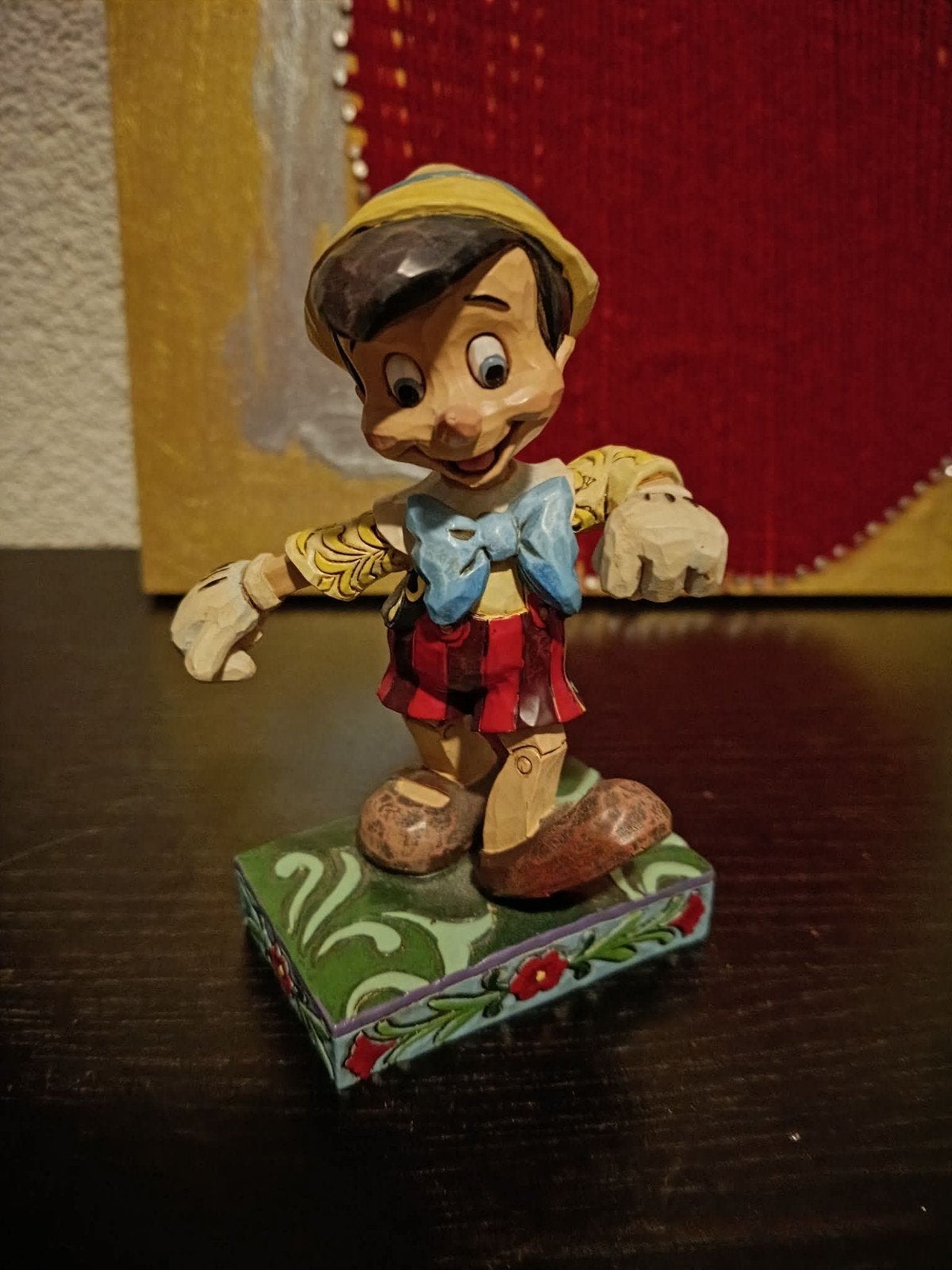 Jim shore disney traditions Pinokkio, Verzamelen, Ophalen of Verzenden, Peter Pan of Pinokkio, Zo goed als nieuw, Beeldje of Figuurtje