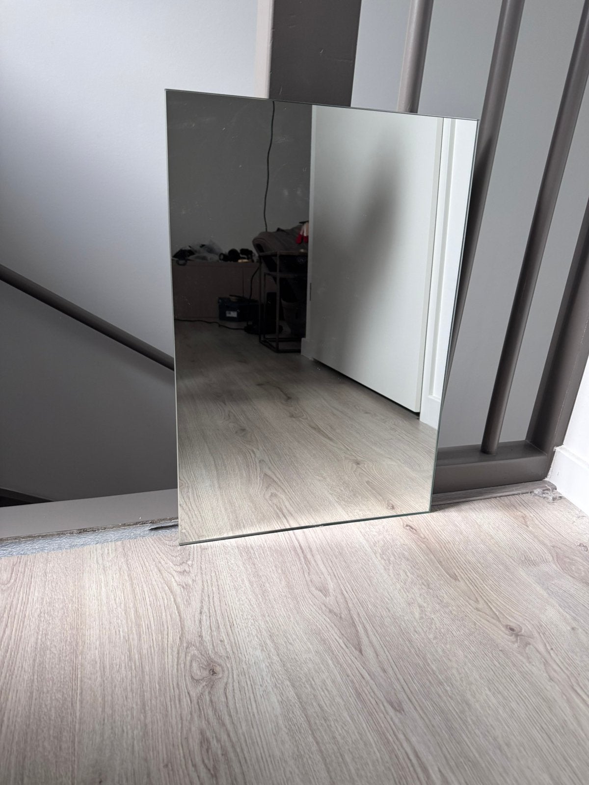 Spiegel rechthoek, Huis en Inrichting, Woonaccessoires | Spiegels, Ophalen, Minder dan 50 cm, Zo goed als nieuw, Minder dan 100 cm