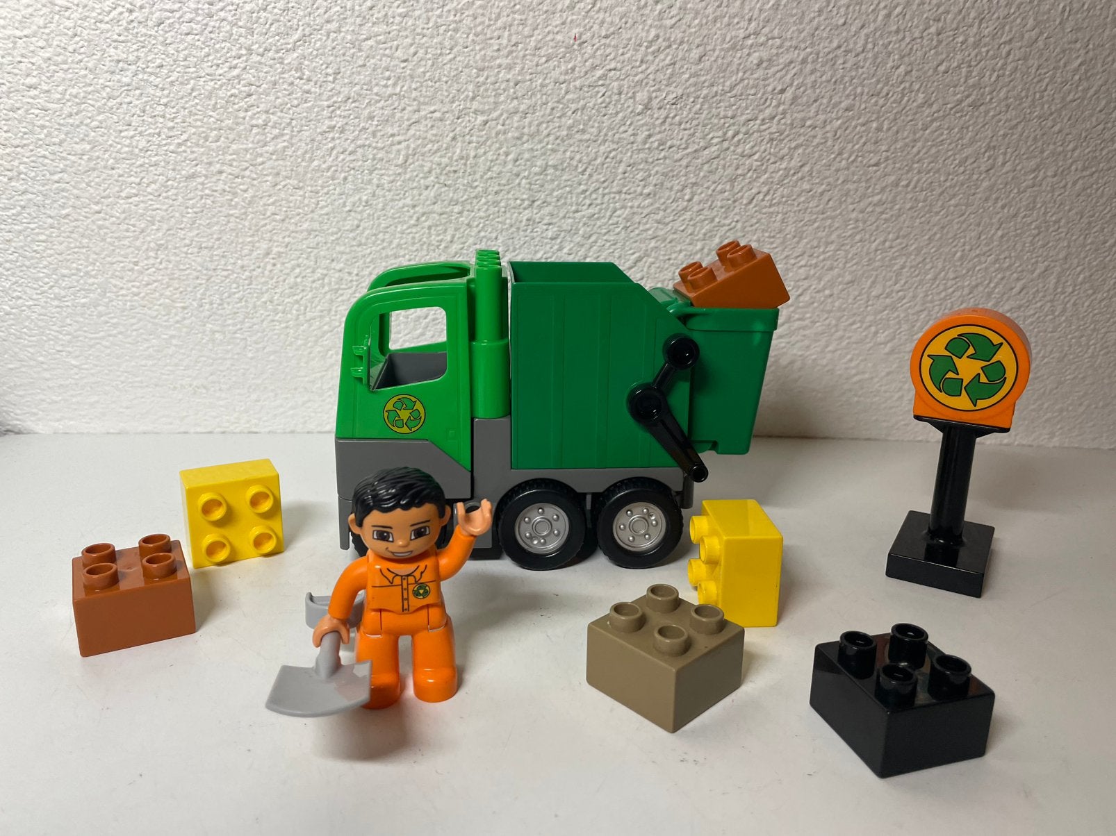 Duplo 4659 Vuilniswagen, Gebruikt, Ophalen of Verzenden, Compleet, Duplo