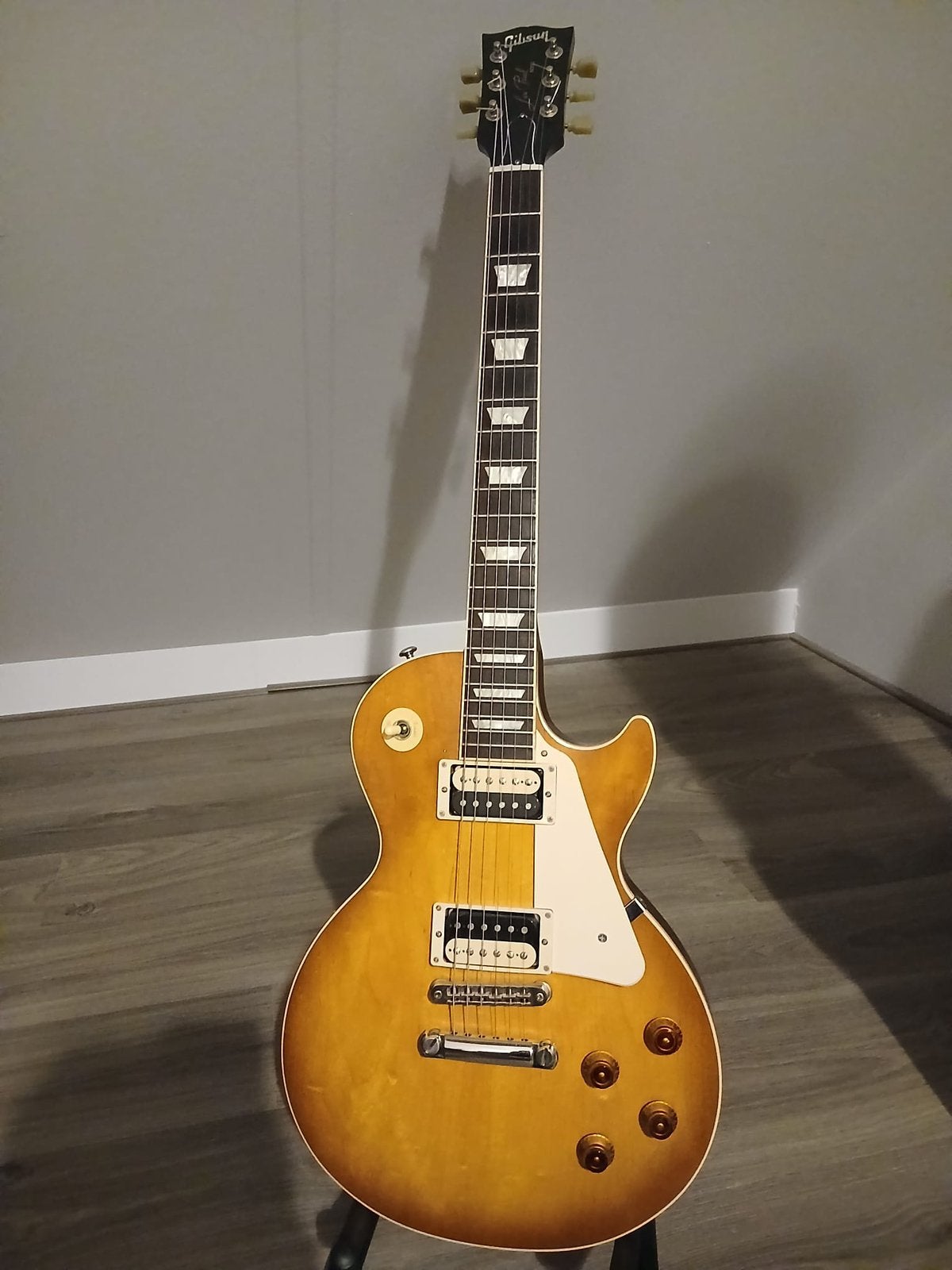 Gibson les paul standard “50 faded satin honeyburst, Ophalen, Zo goed als nieuw, Solid body, Gibson