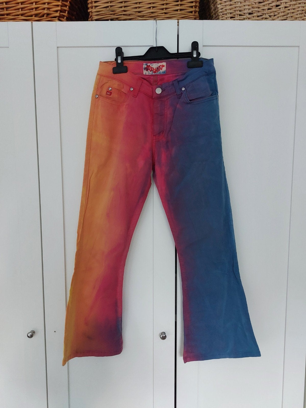 Miss Sixty Tie-Dye Jeans - Maat 27 (XS), Meerkleurig, Miss Sixty, Ophalen of Verzenden, Maat 36 (S)