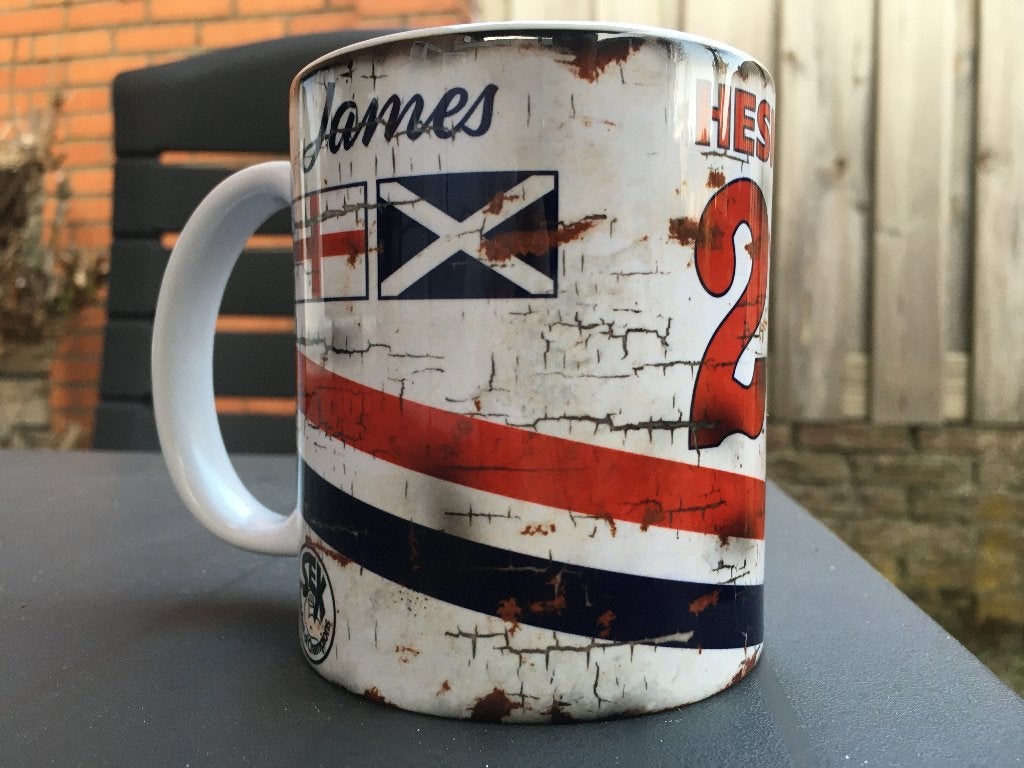 ✅ James Hunt Hesketh mok Vintage olie F1 Autosport, Ophalen of Verzenden, Nieuw, Formule 1