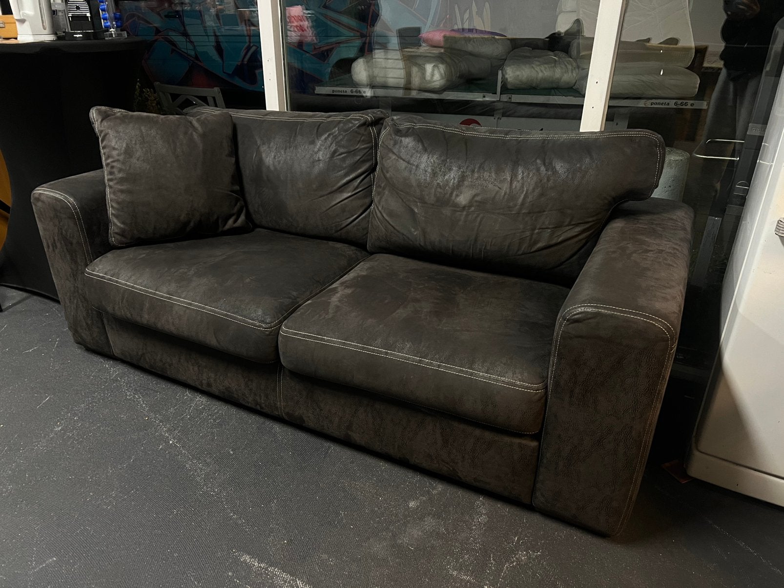 2x 2 zits banken, Ophalen, 250 tot 300 cm, Gebruikt, 100 tot 125 cm