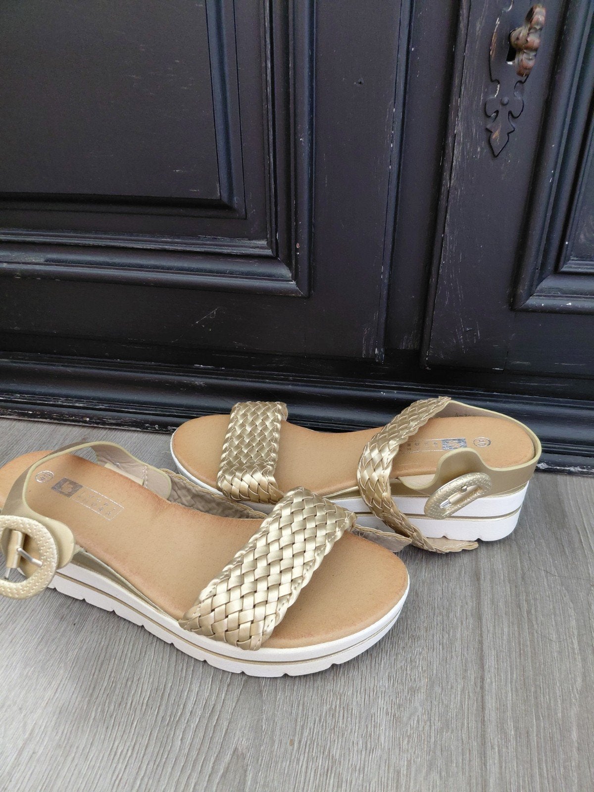 sandalen met gesp, Ophalen, Nieuw, Zwart, Sandalen of Muiltjes