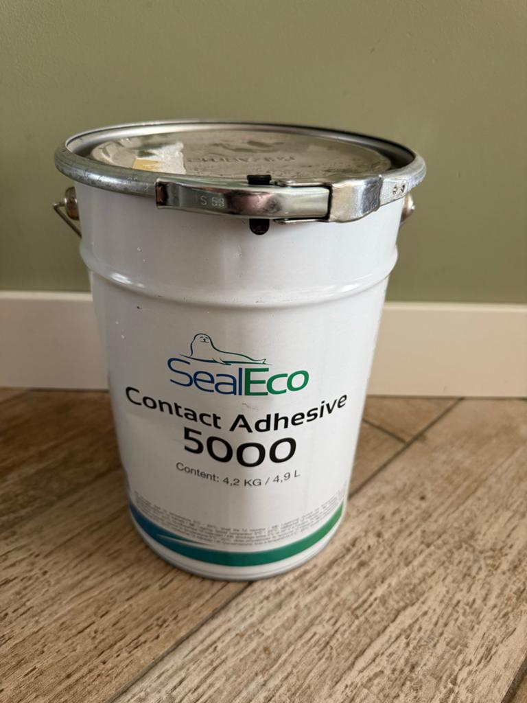 SealEco 5000 EPDM contactlijm - 5kg/4,9L, Minder dan 5 liter, Ophalen of Verzenden, Nieuw, Wit