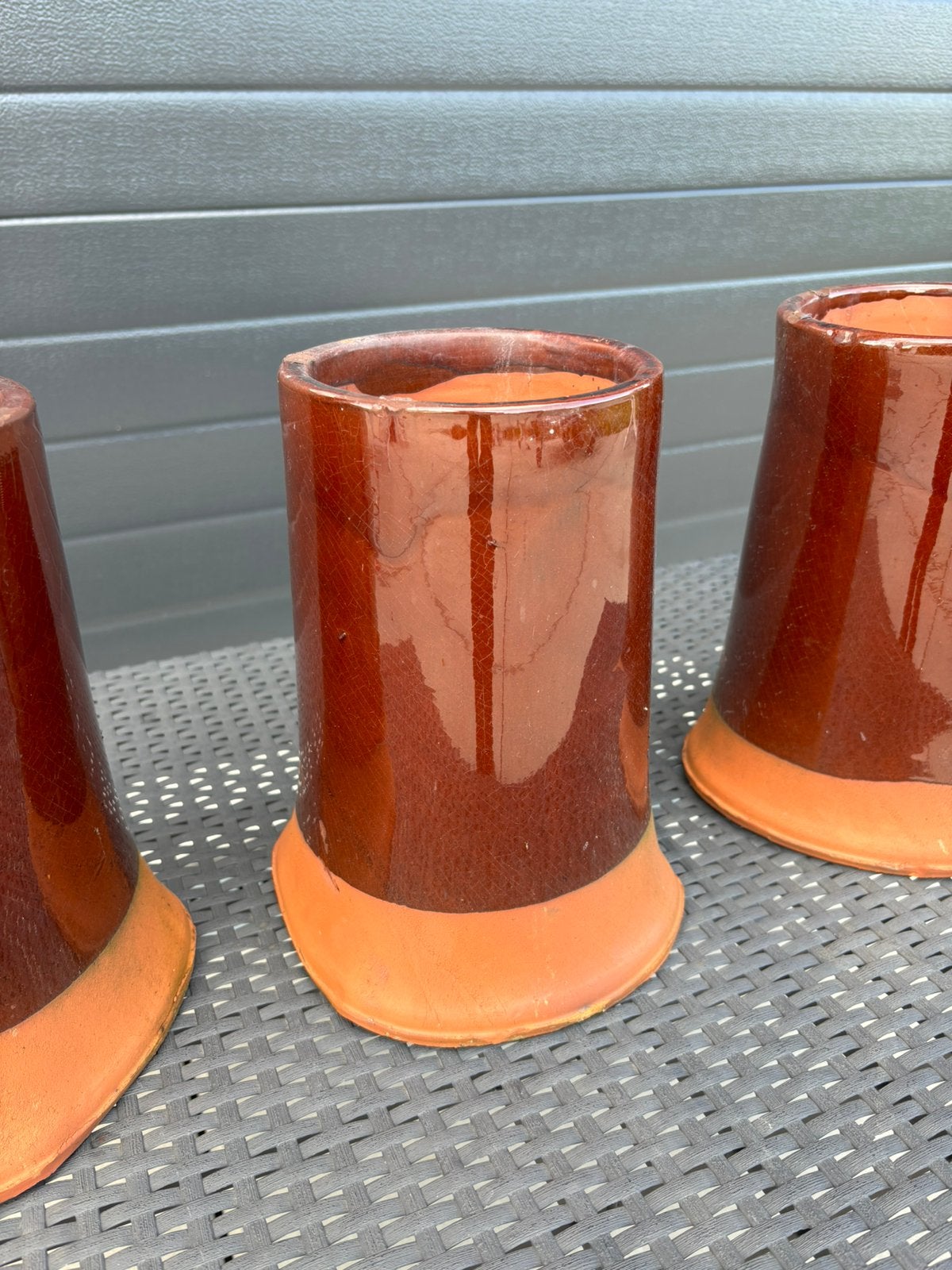 NIEUW Schoorsteenpotten keramische potten (of als decoratie), Ophalen, Nieuw, Bruin