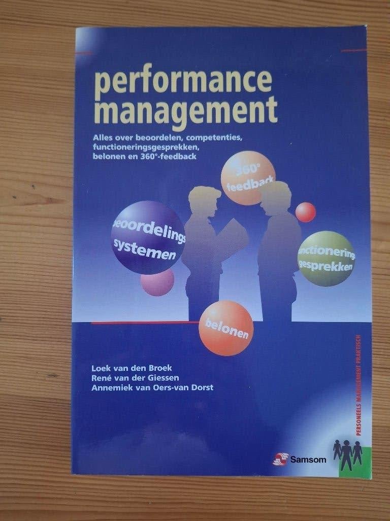 Performance management., Ophalen of Verzenden, Zo goed als nieuw