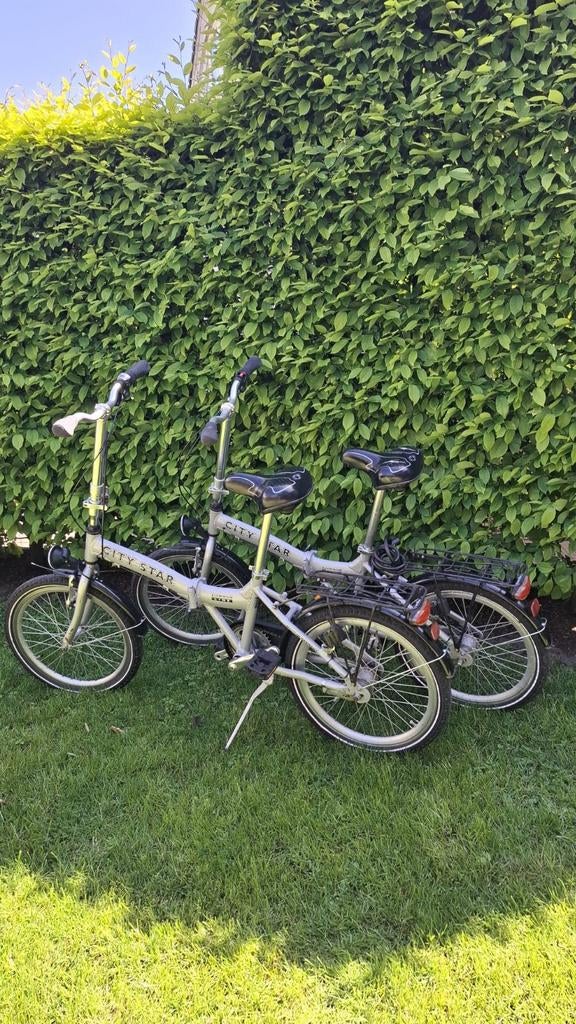 2 vouwfietsen met terugtraprem en 3 versnellingen, Fietsen en Brommers, Fietsen | Vouwfietsen, Gebruikt, Versnellingen, Totaal opvouwbaar