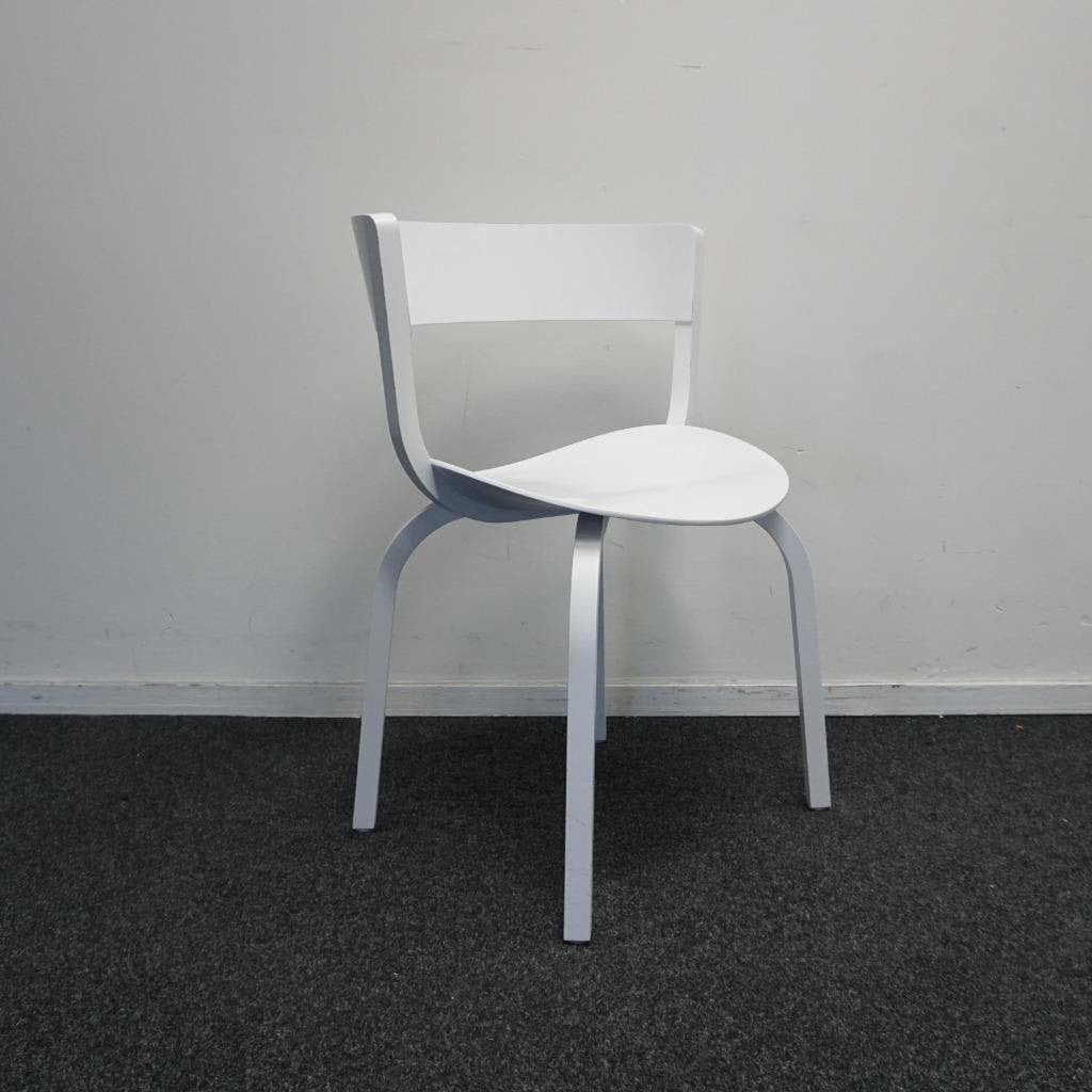 Thonet 404F Design Stoelen | Hout | Wit | Stoelen, Gebruikt, Wit, -, Ophalen of Verzenden