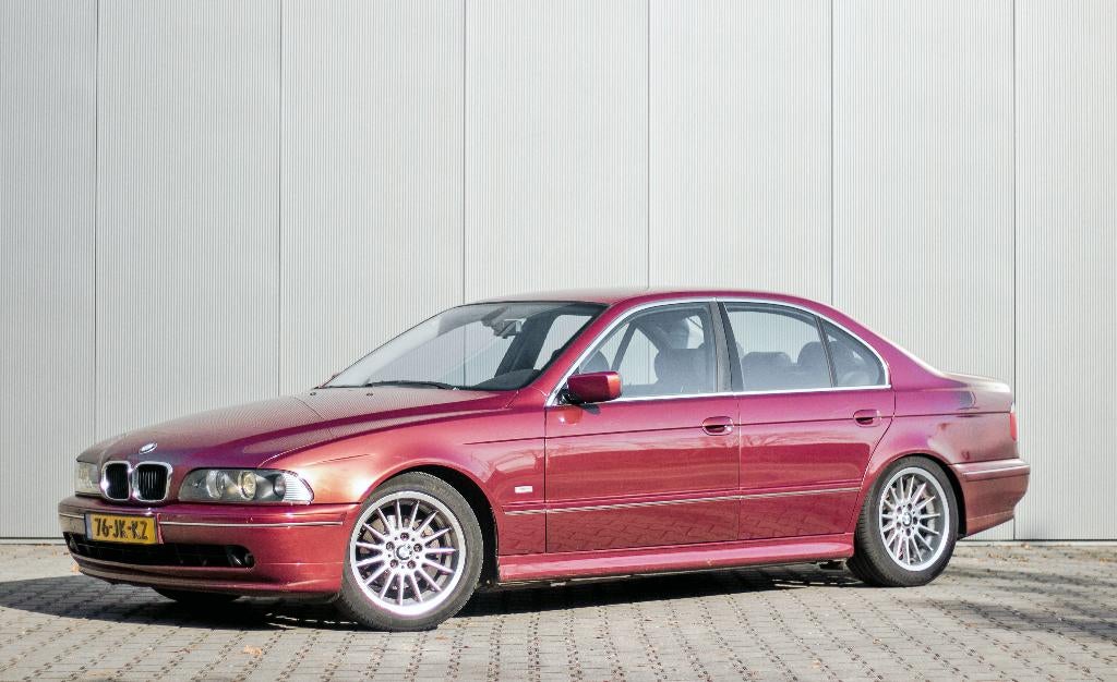 BMW E39 525i AUT | Edition | Chiaretto-Rot | NWE APK, Zwart, 1505 kg, Vierwielaandrijving, Particulier