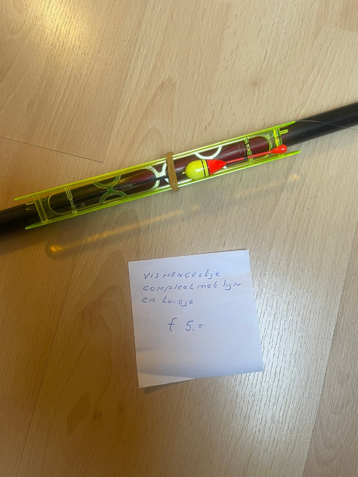 3 meter telescoophengeltje carbon, Ophalen, Gebruikt, Vaste hengel