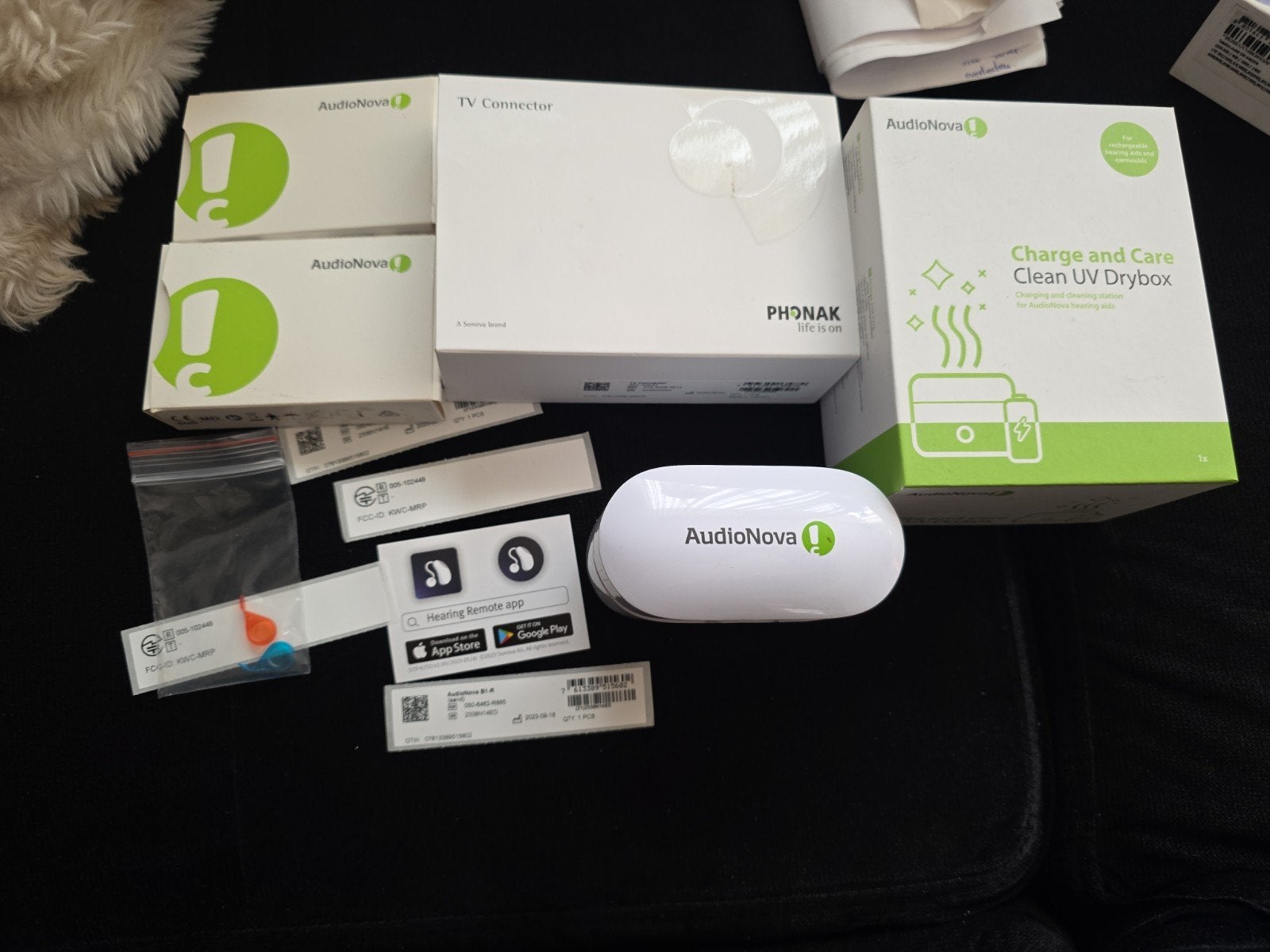 AudioNova B1-R Sandi oplaadbare hoortoestellen complete set, Ophalen of Verzenden, Nieuw