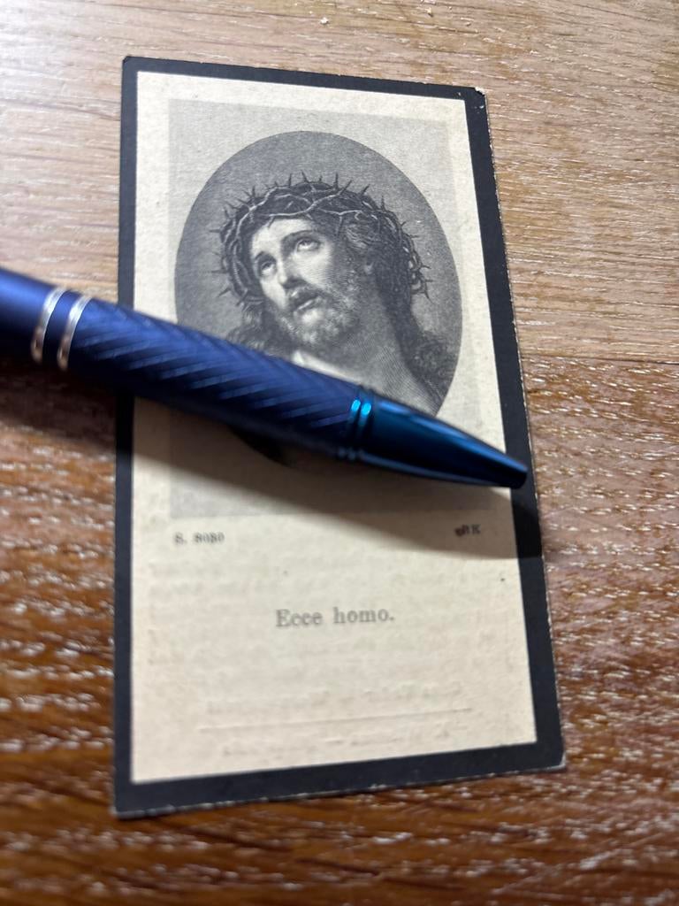Bidprentje Meindert Huites Huizinga - Ecce Homo, Verzamelen, Ophalen of Verzenden, Bidprentje