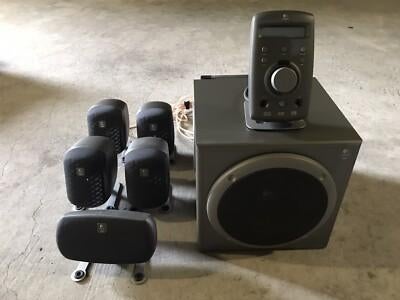 Logitech Z680 5.1 Surround Sound Systeem, Overige merken, Gebruikt, 70 watt of meer, Ophalen of Verzenden