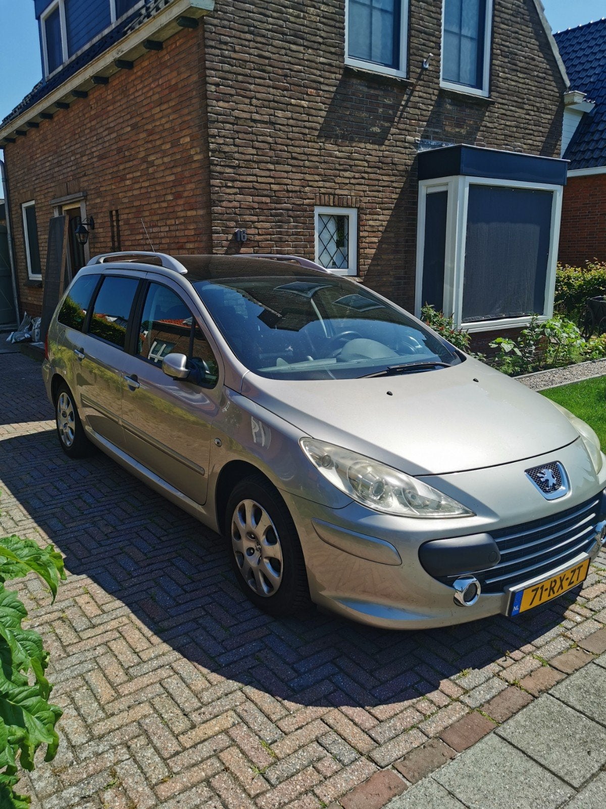 Peugeot 307 2.0 16V SW 2005 Grijs Airco Cruise Control Pano, 730 kg, 4 cilinders, Origineel Nederlands, Handgeschakeld