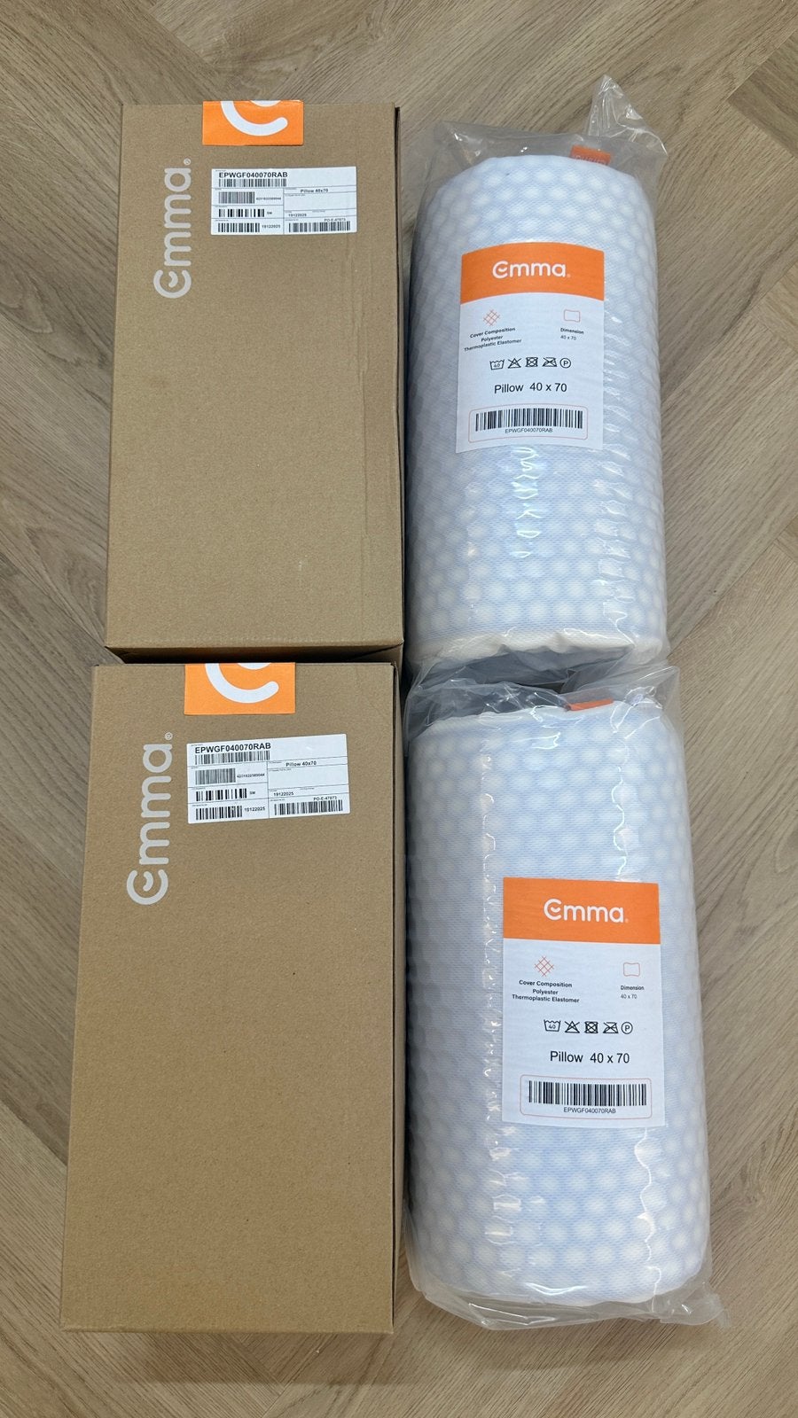 Emma Sleep Airgrid Adapt Kussen, Ophalen, Zo goed als nieuw, Wit, Vierkant