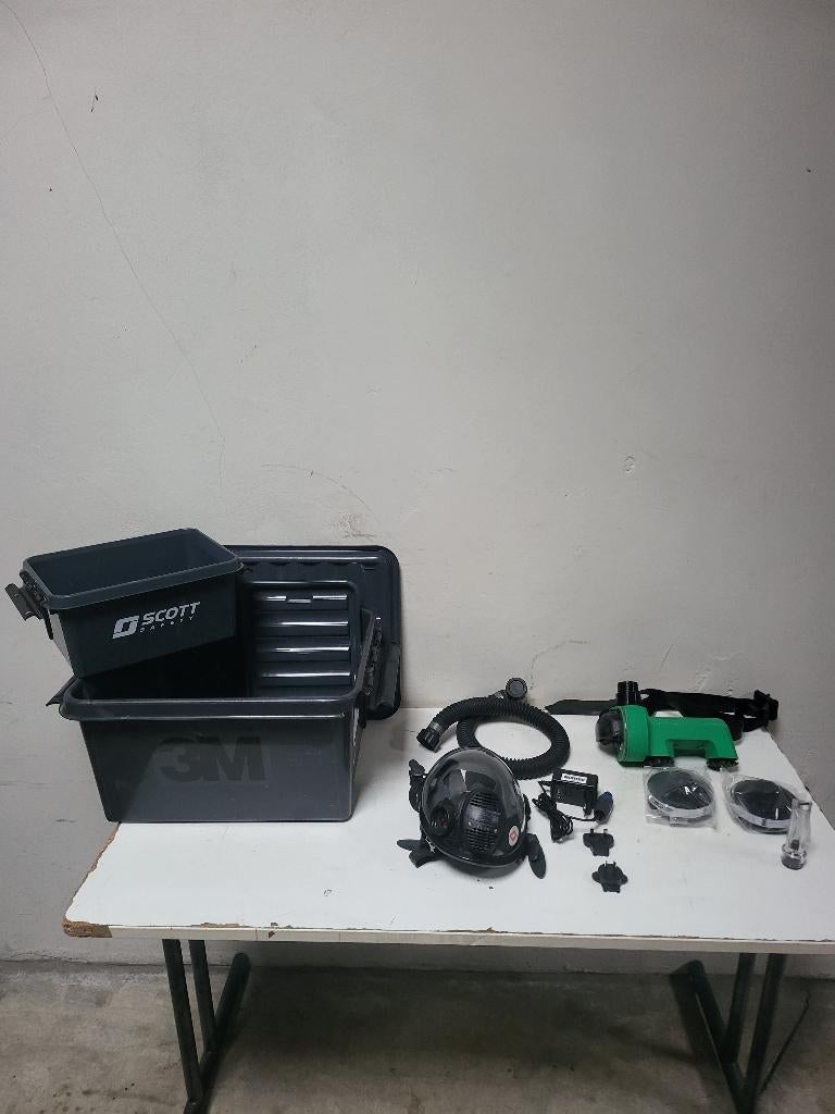3M Scott Proflow SC Asbestos PF-602E met RFF-4000 FM4 masker, Ophalen of Verzenden, Zo goed als nieuw, Volgelaatsmaskers