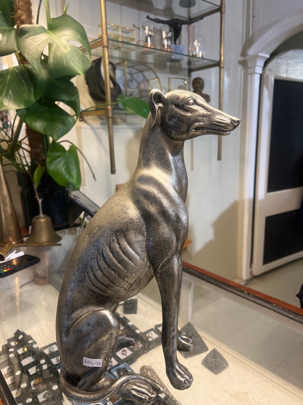 Vintage Windhond Beeld - Decoratief Hondenbeeld, Ophalen of Verzenden