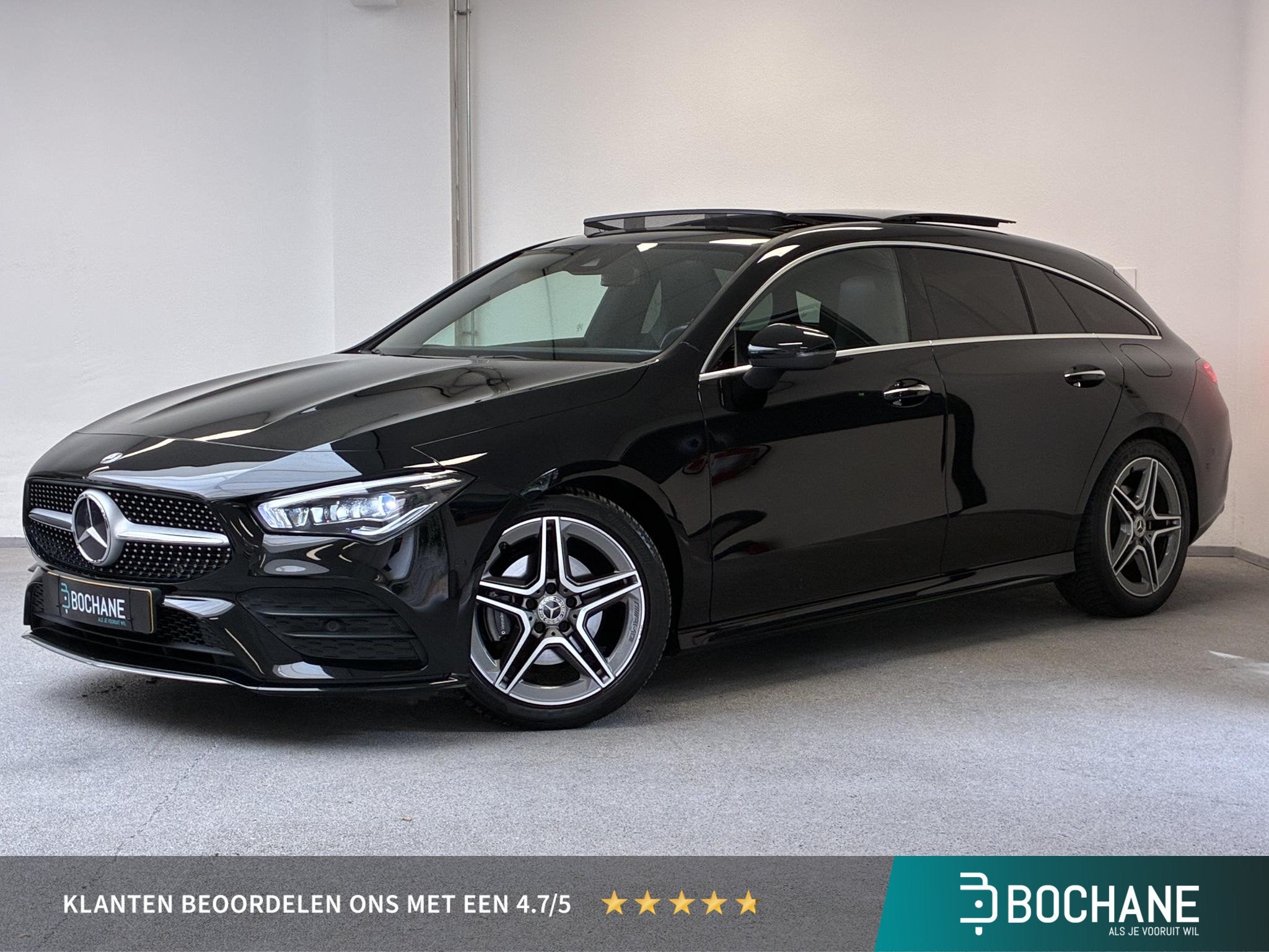 Mercedes-Benz CLA-klasse Shooting Brake 180 AMG Line | TREKH, Auto's, 136 pk, Gebruikt, 4 cilinders, Leder en Stof