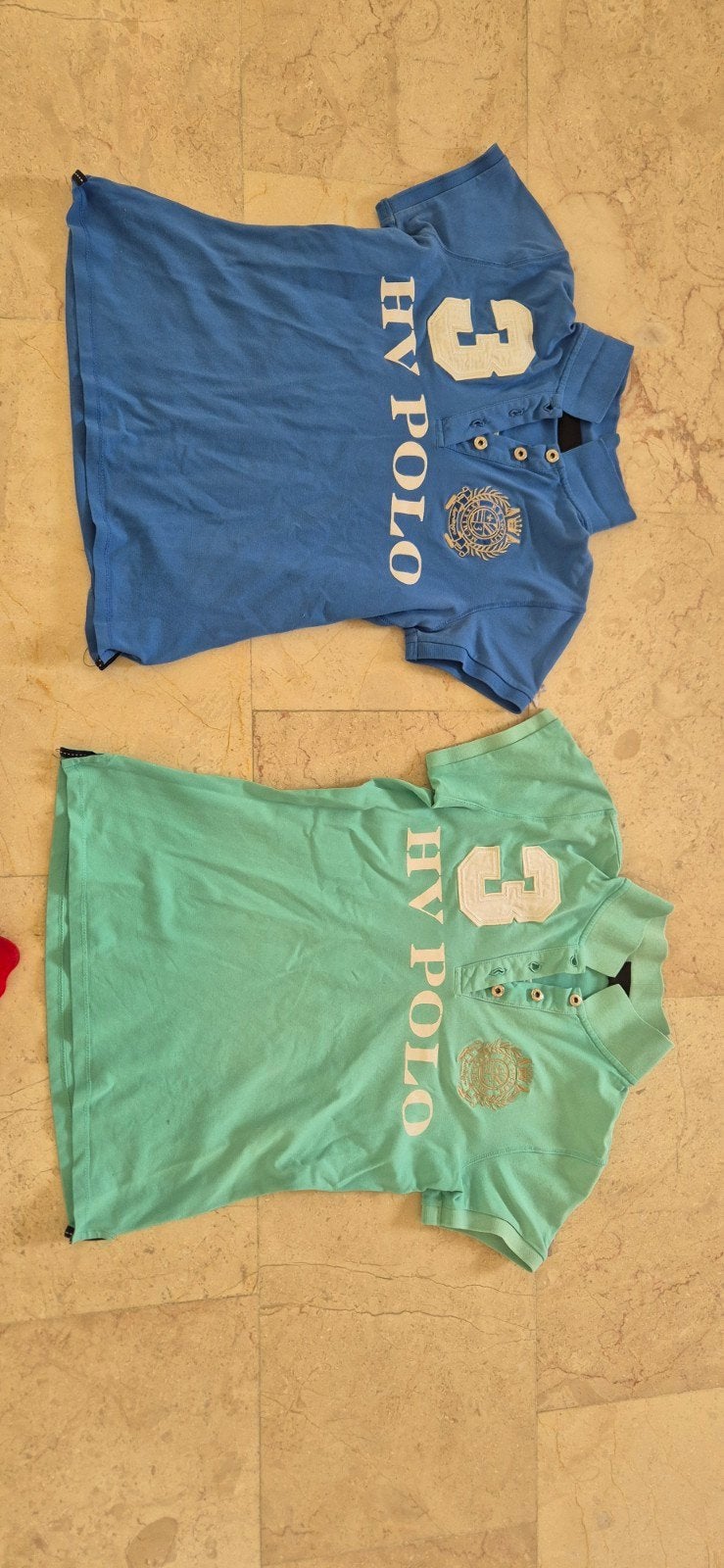 HV Polo Poloshirts - Set van 2 (Blauw & Groen), Ophalen