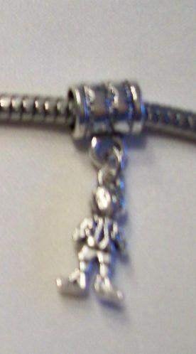 prachtige nieuwe zilver bedel met jongentje figuur, Overige merken, Nieuw, Ophalen of Verzenden, 1 bedel