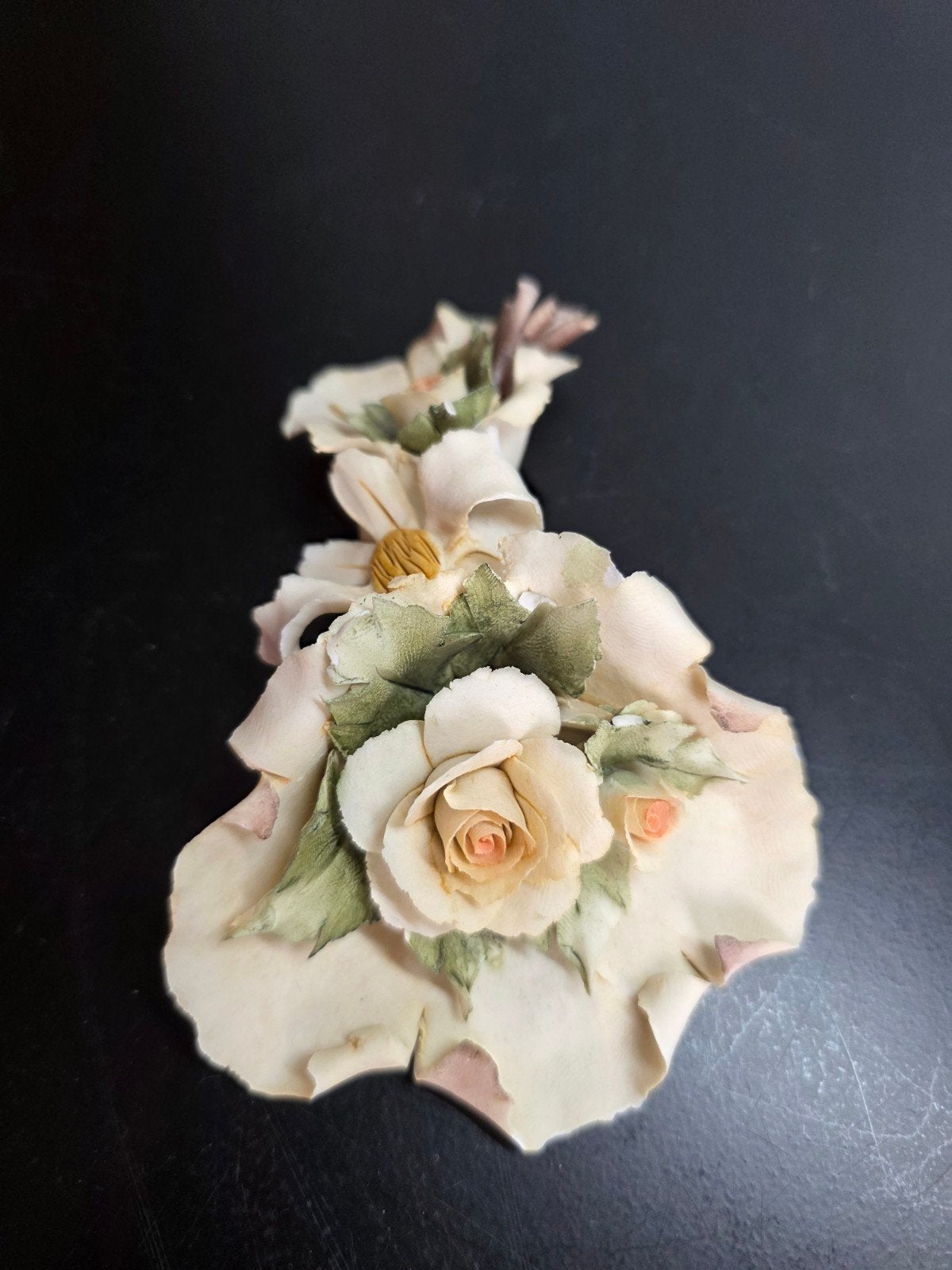 Capodimonte porseleinen bloemen - Prachtig handgemaakt, Ophalen of Verzenden