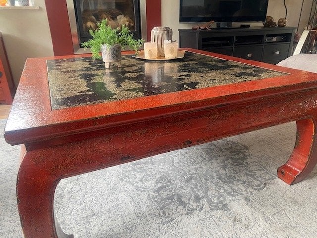 salontafel oosterse stijl, Ophalen, 50 – 75, Gebruikt, 100 tot 150 cm