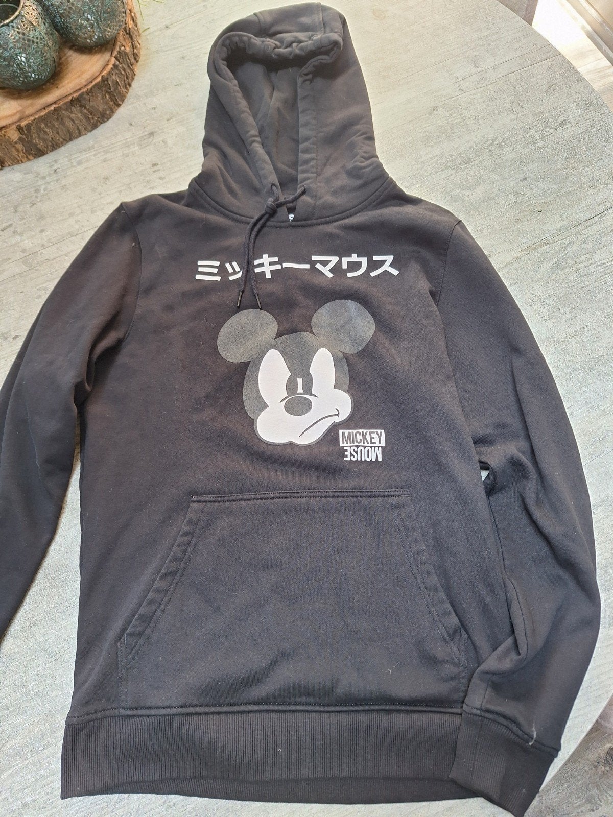 Disney Mickey Mouse sweater met capuchon - Zwart, Maat 38/40 (M), Disney, Zwart, Ophalen of Verzenden