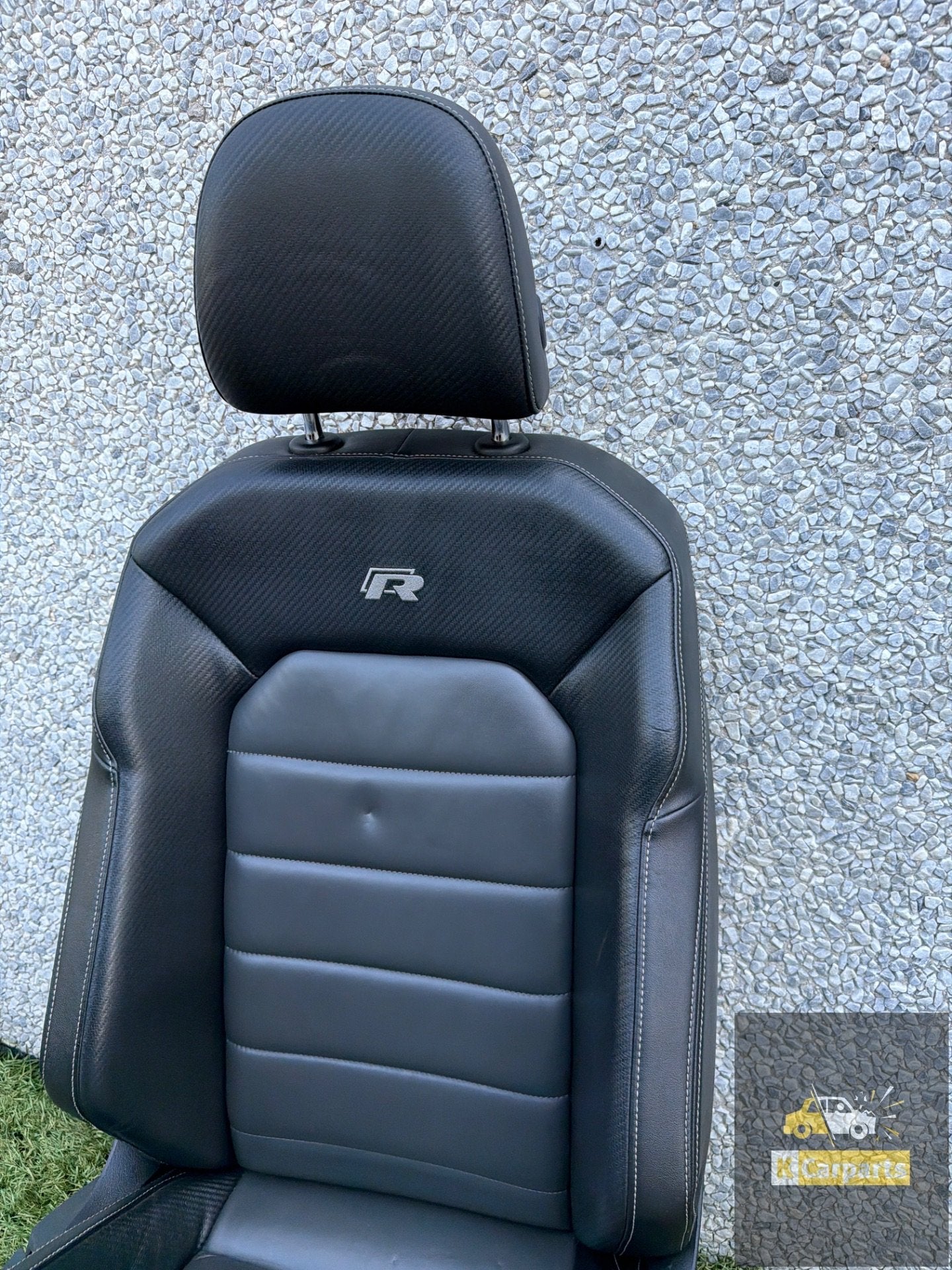 Interieur VW Golf 7 R R20 Leder/Carbon Links passagiers stoe, Auto-onderdelen, Interieur en Bekleding, Gebruikt, Volkswagen, Volkswagen AG