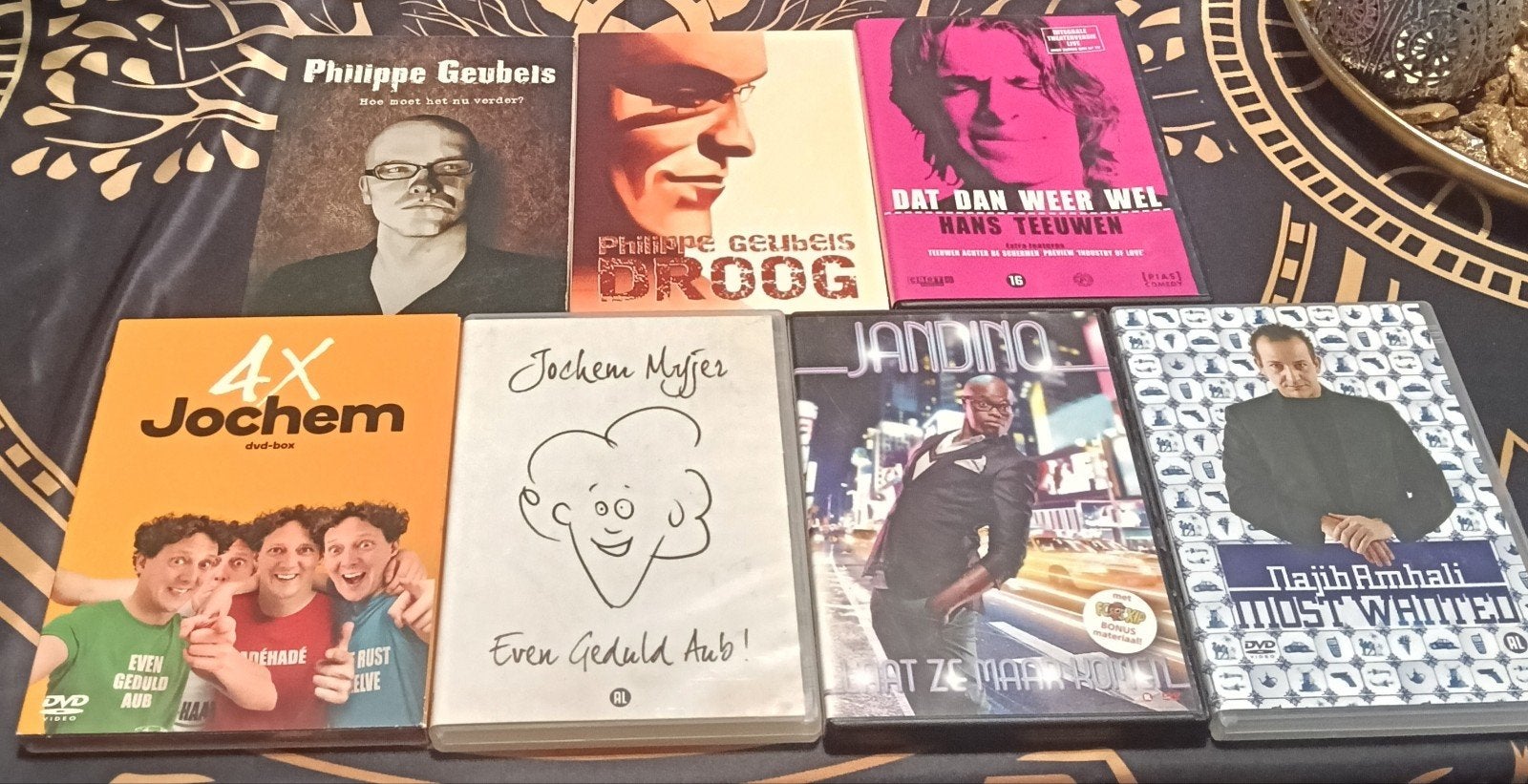 Cabaret DVDcollectie: Philippe Geubels, Jochem Myjer, Hans T, Ophalen, Gebruikt, Nederlands, Nederlands
