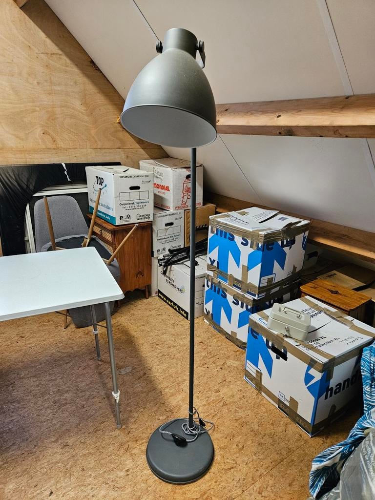 Staande lamp, Ophalen, Metaal, Industrieel, 150 tot 200 cm