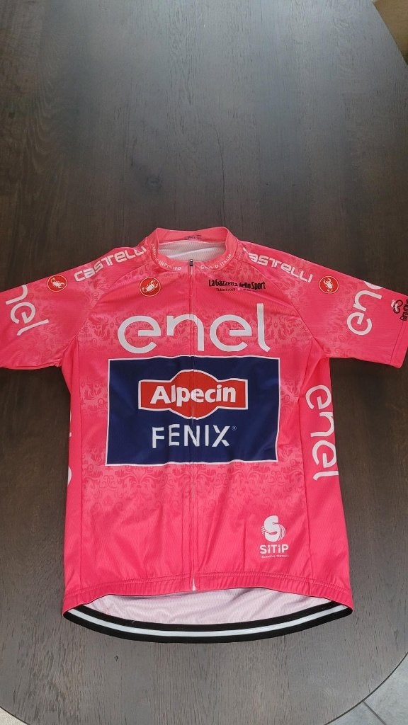 Alpecin Giro D'Italia leiderstrui, Fietsen en Brommers, Ophalen of Verzenden, Nieuw, M, Bovenkleding